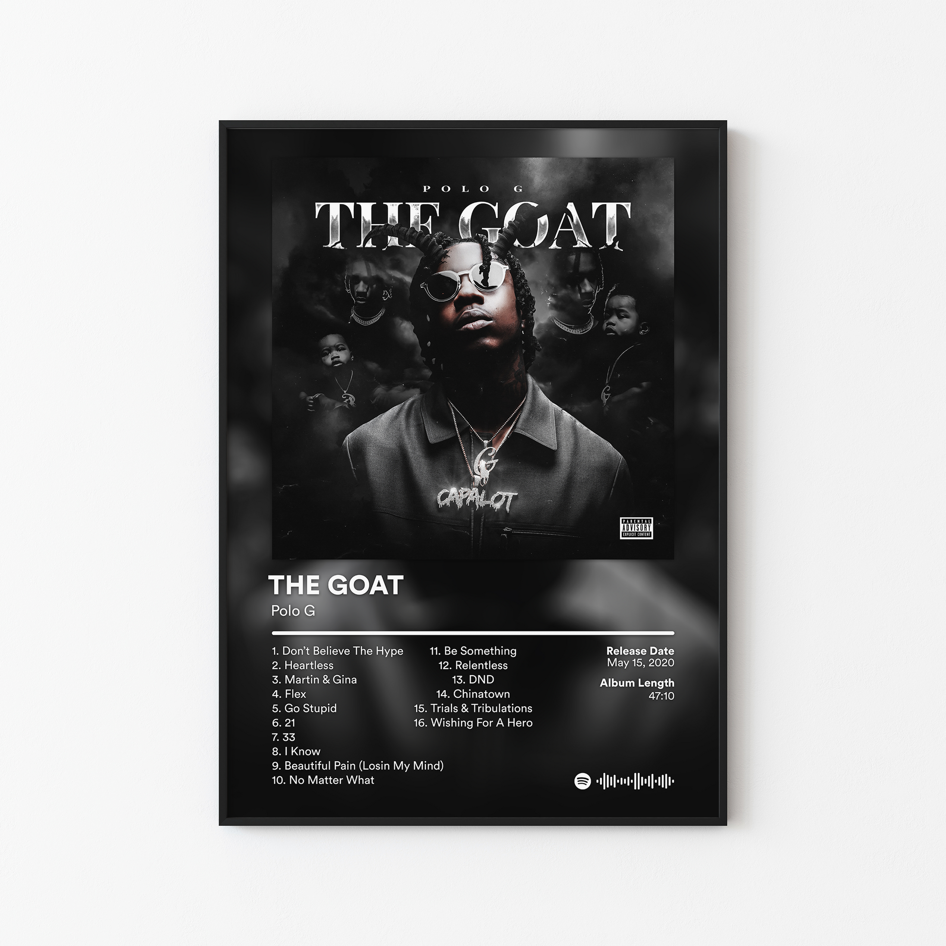 Polo G THE GOAT Album Poster