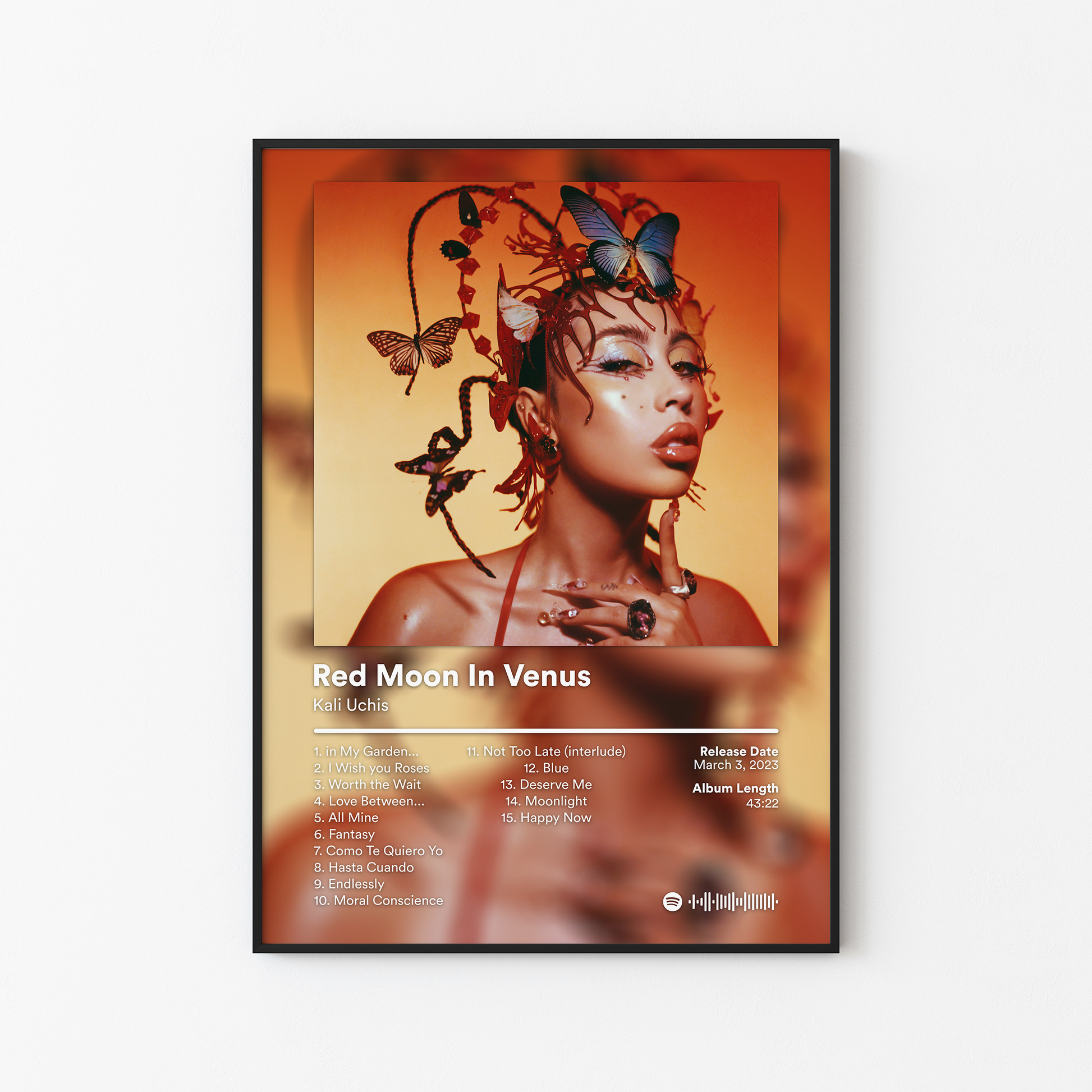 Kali Uchis Red Moon In Venus Album Poster