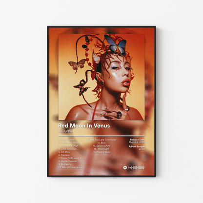 Kali Uchis Red Moon In Venus Album Poster