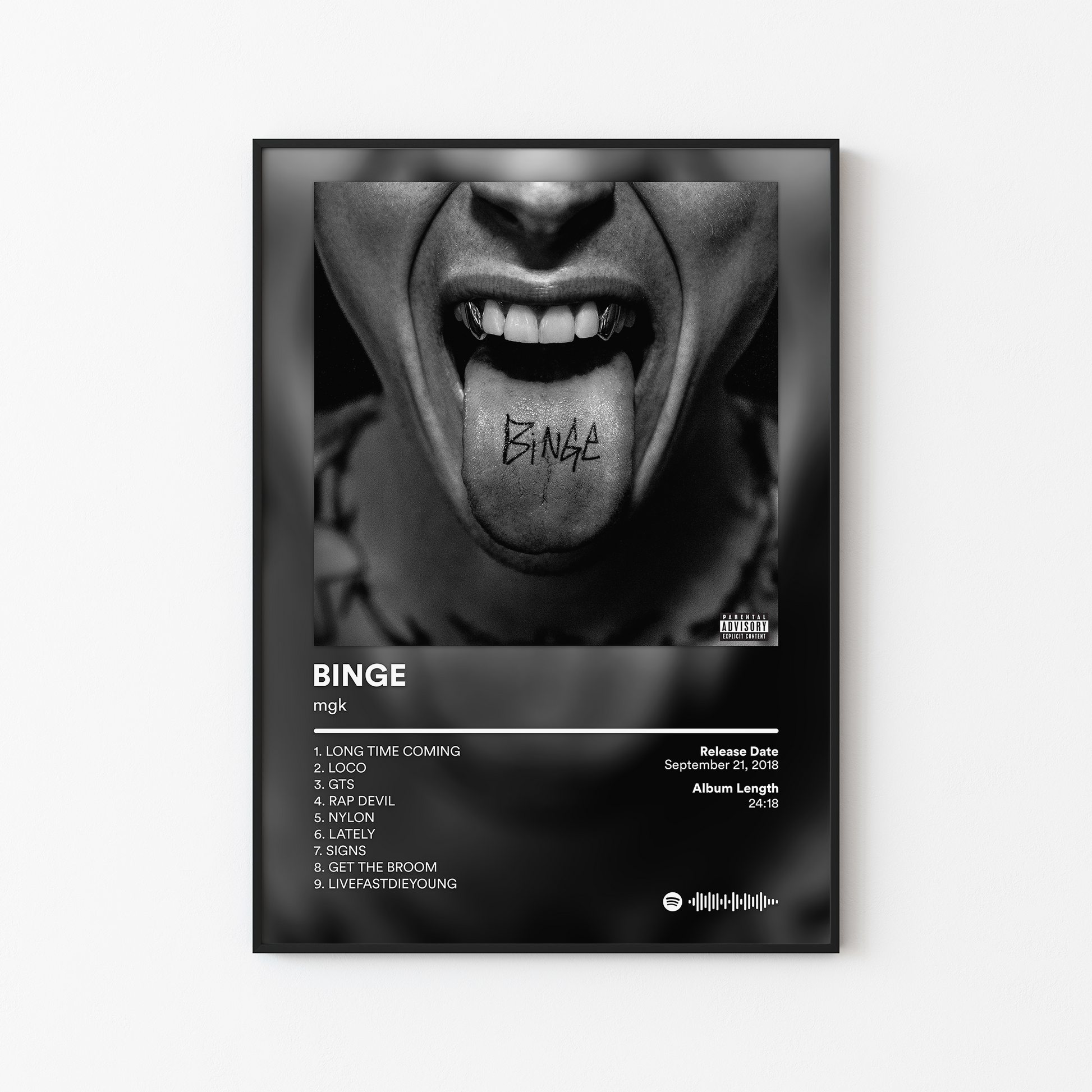 mgk BINGE Album Poster