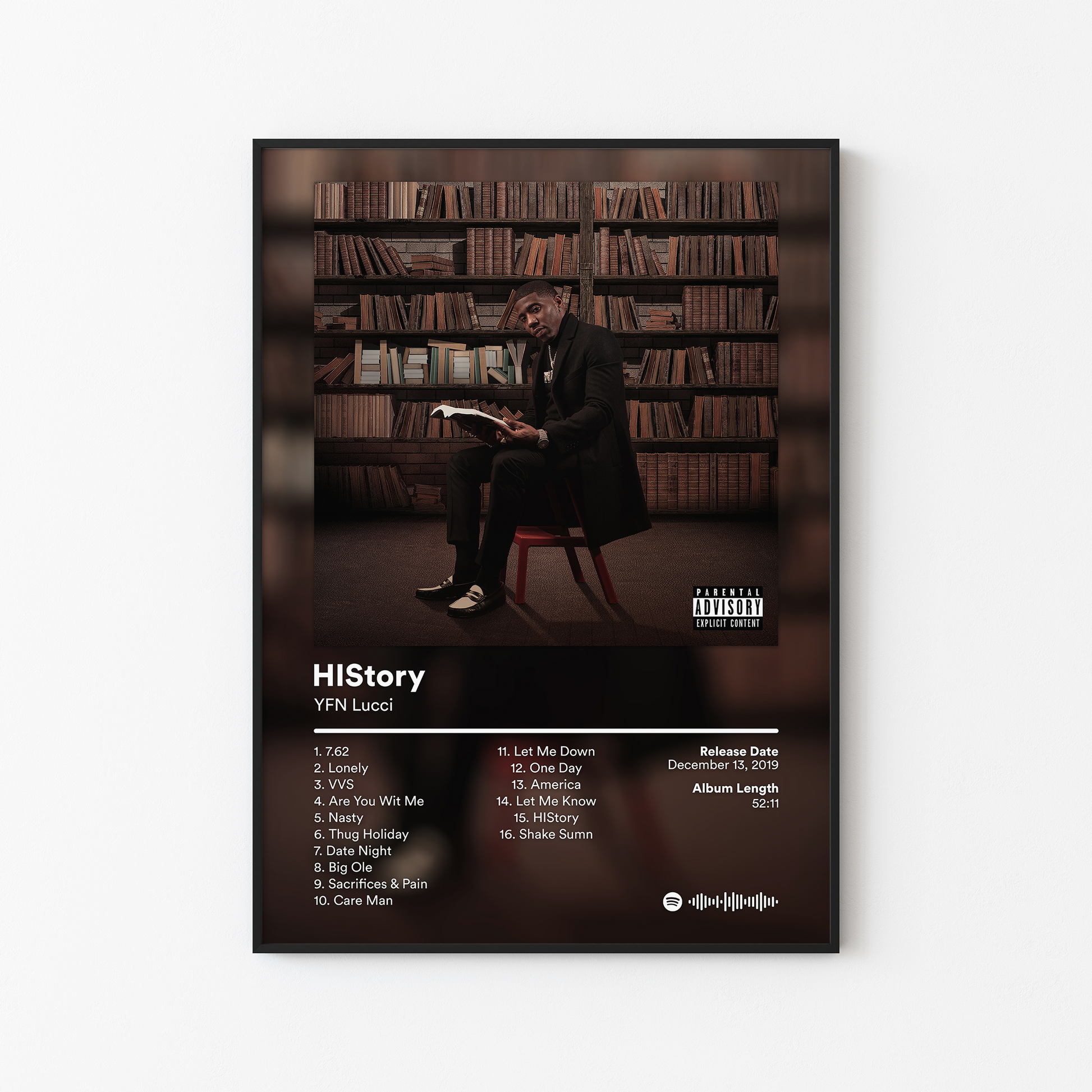 YFN Lucci HIStory Album Poster