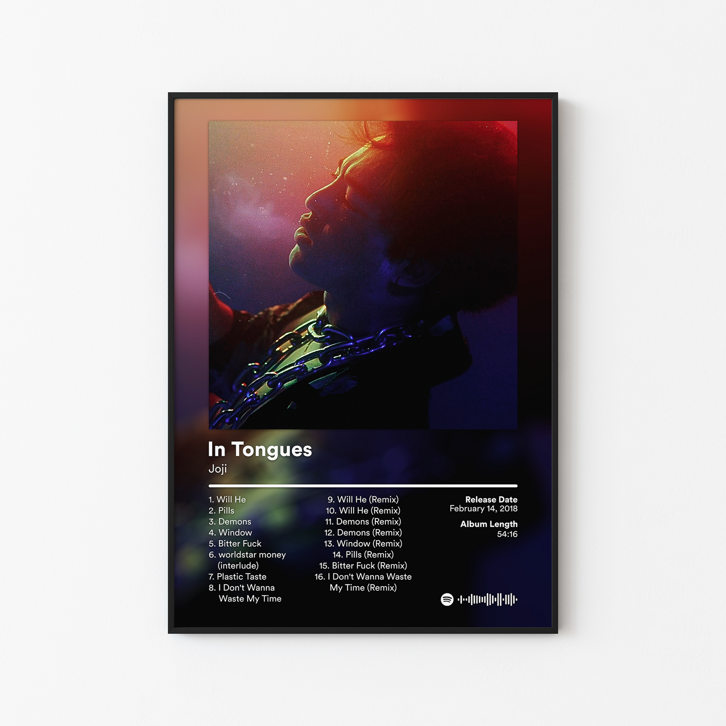 Joji In Tongues Album Poster