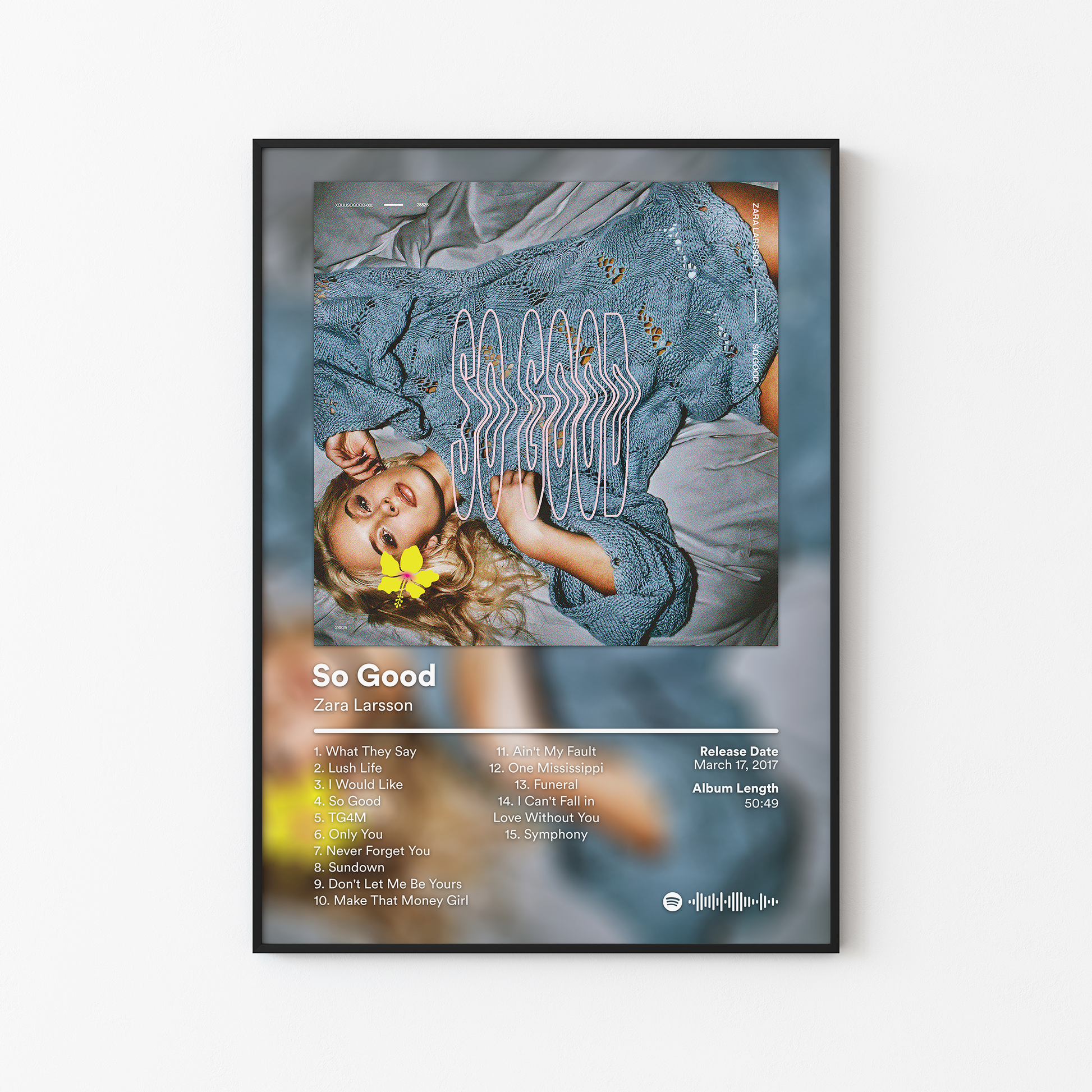 Zara Larsson So Good Album Poster