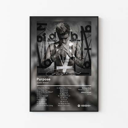 Justin Bieber Album Posters