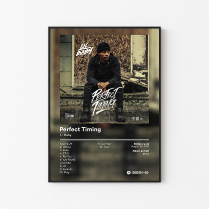 Lil Baby Perfect Timing Album Poster