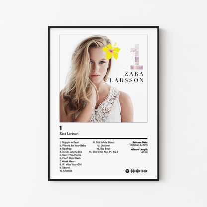 Zara Larsson 1 Album Poster
