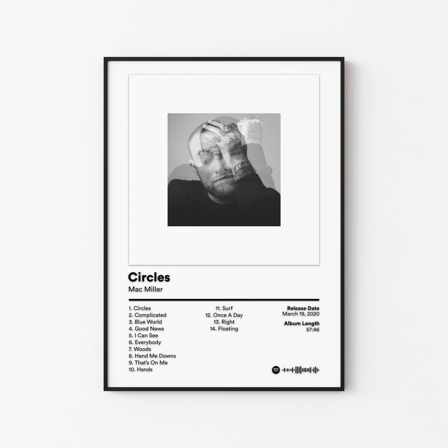 Mac Miller Circles Album Poster