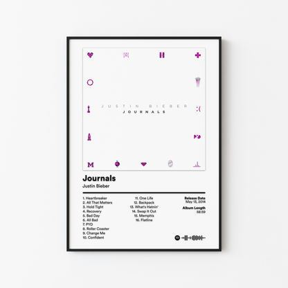 Justin Bieber Album Posters