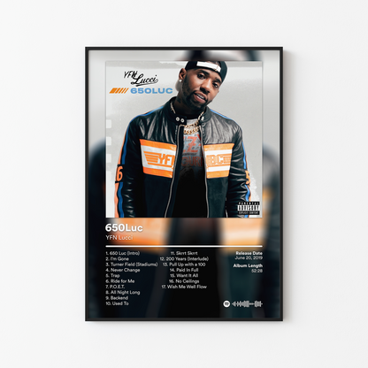 YFN Lucci 650Luc Album Poster