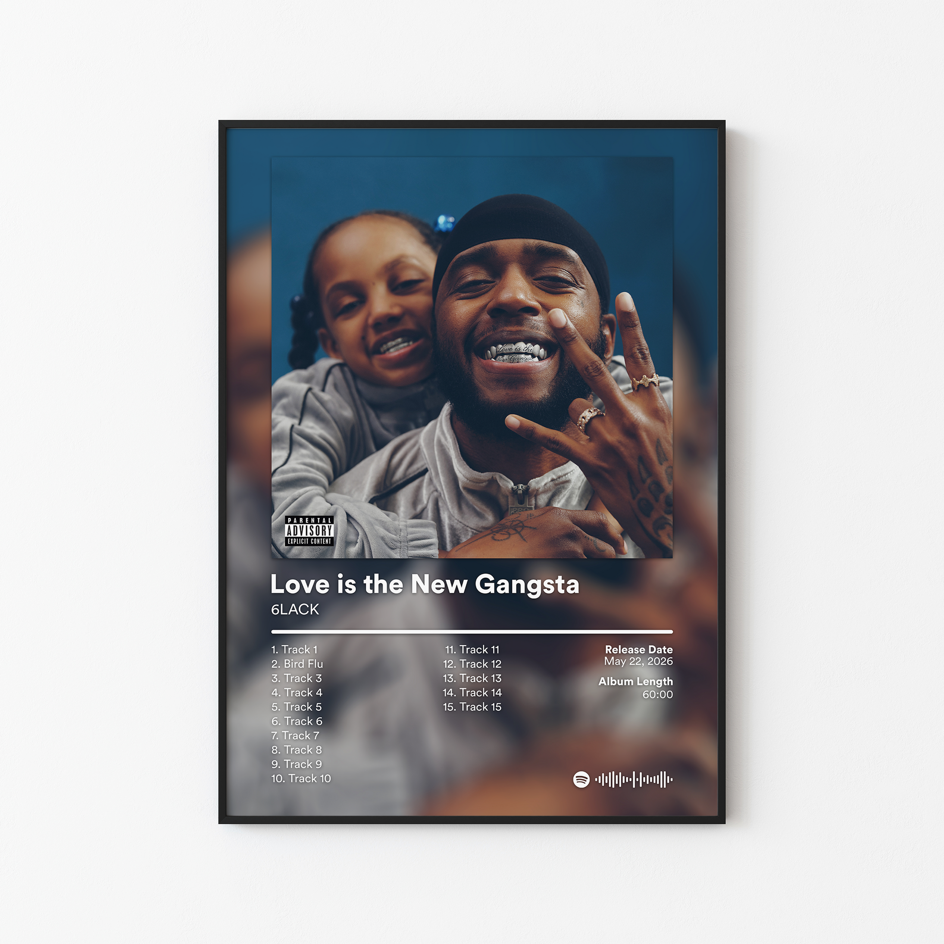 6LACK Love is the New Gangsta Album Poster