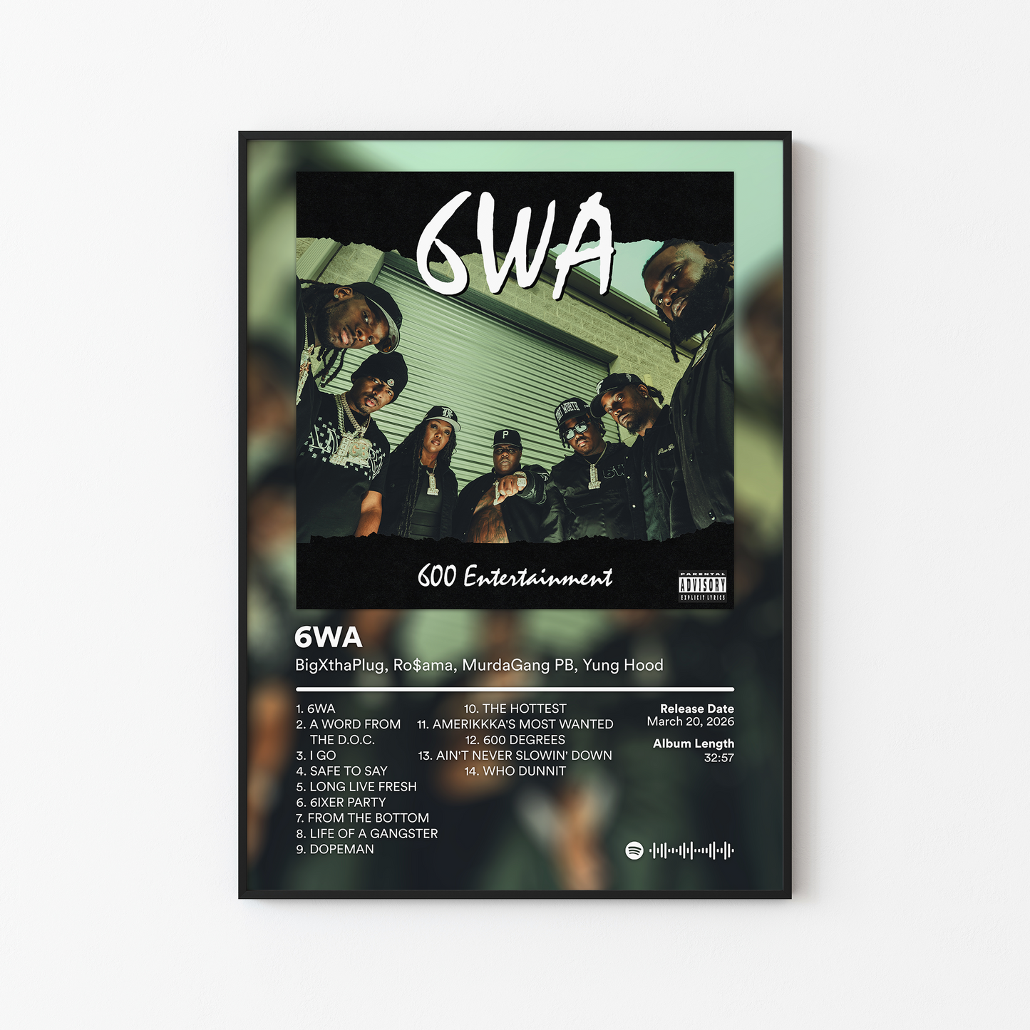 BigXthaPlug 6WA Album Poster