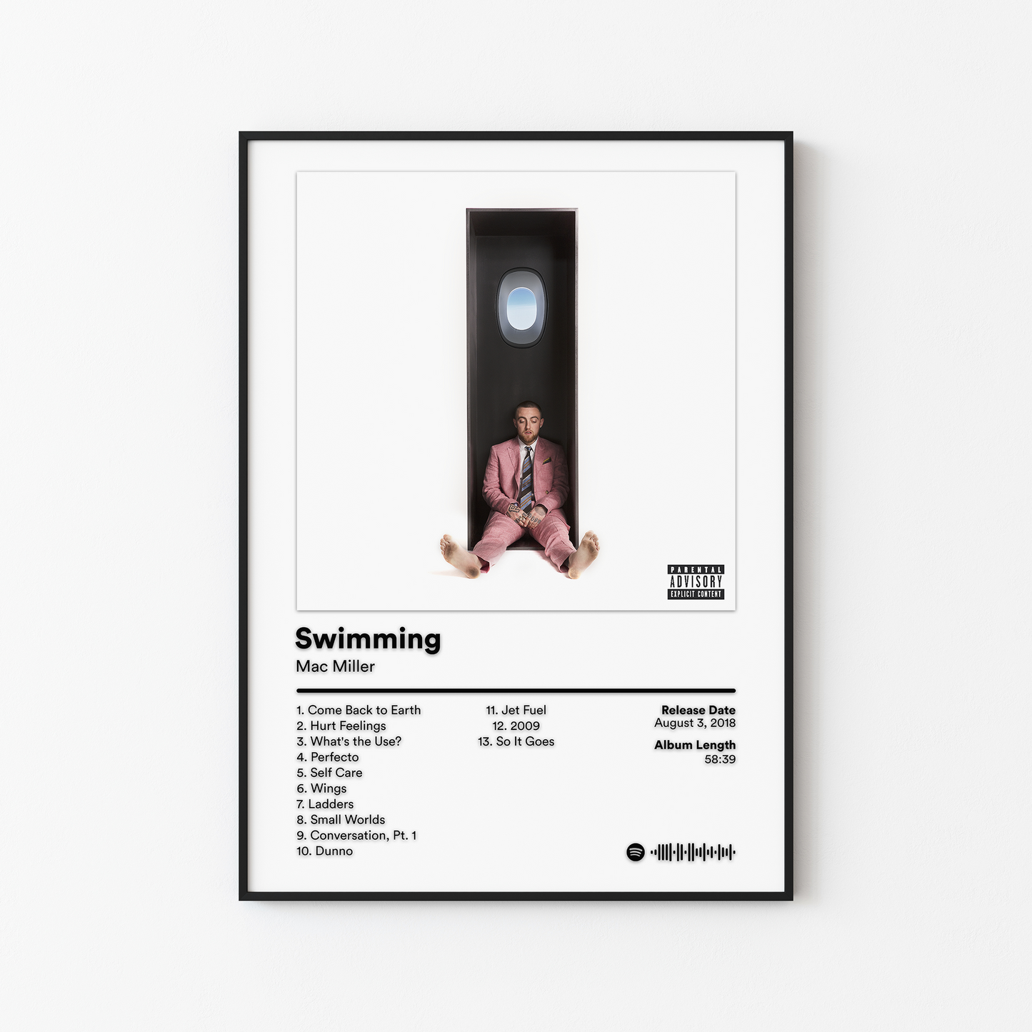 Mac Miller Swimming Album Poster