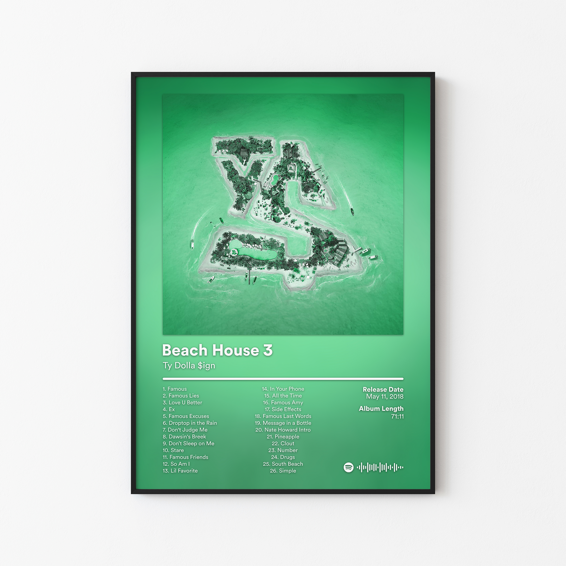 Ty Dolla Sign Beach House 3 Deluxe Album Poster