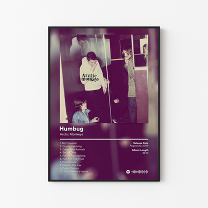 Arctic Monkeys Humbug Album Poster