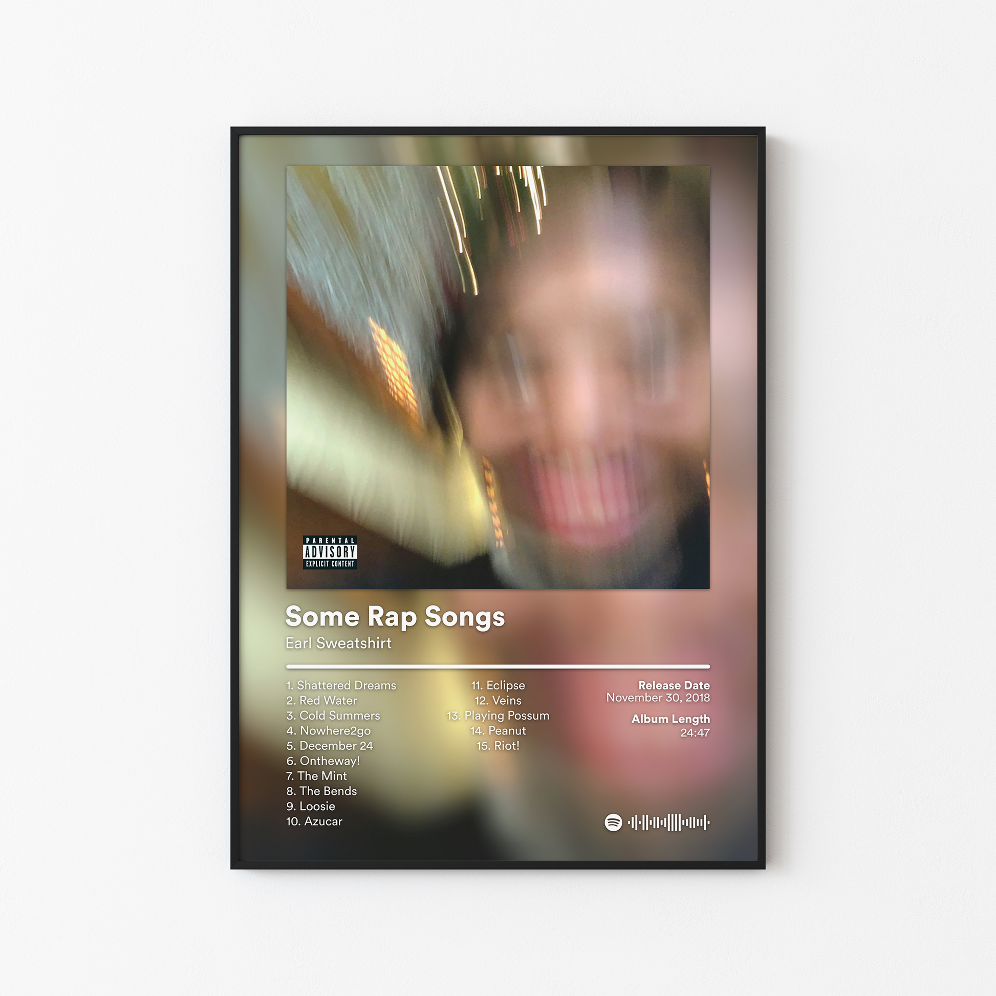 Earl Sweatshirt Some Rap Songs Album Poster