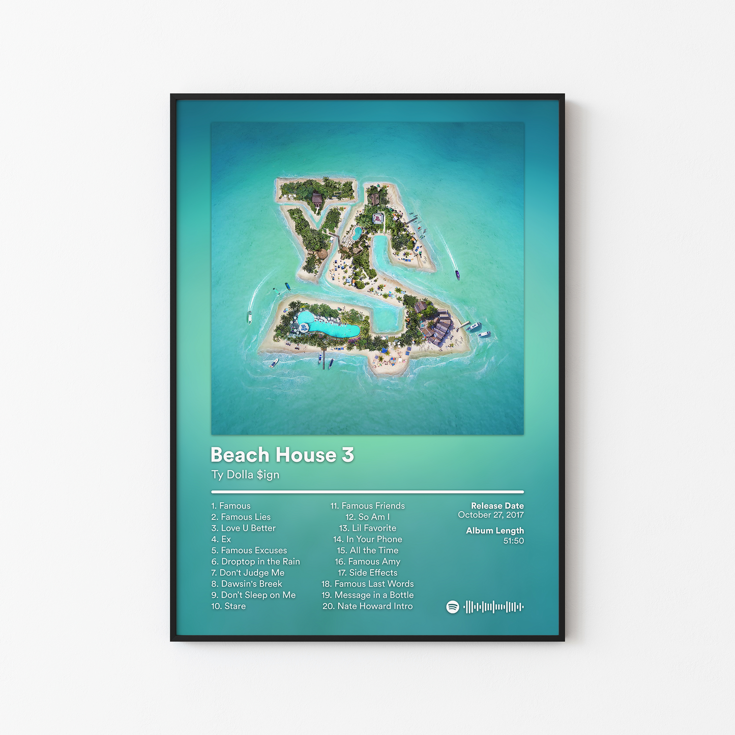 Ty Dolla Sign Beach House 3 Album Poster