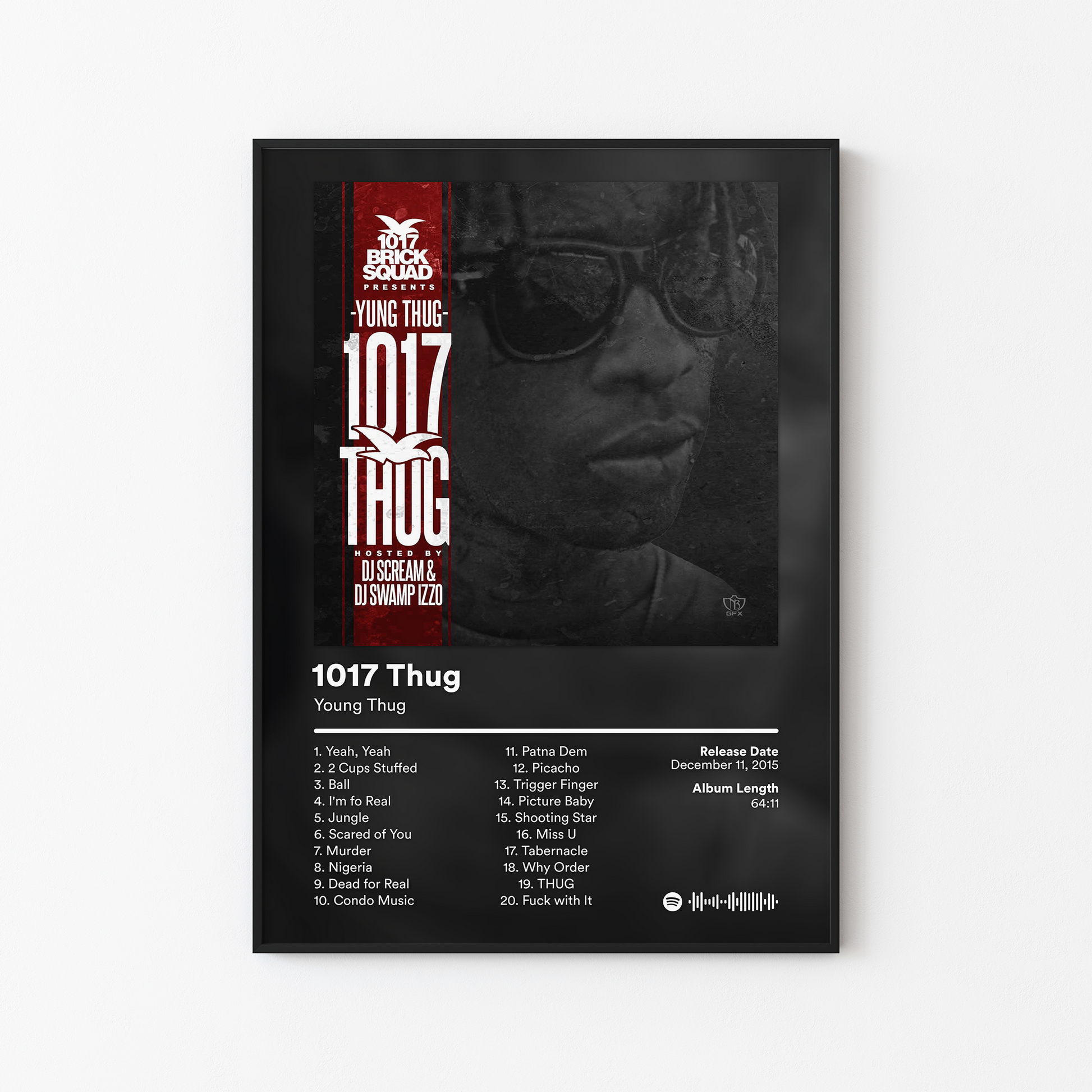 Young Thug 1017 Thug Album Poster