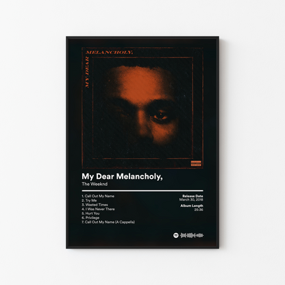 The Weeknd Album Posters