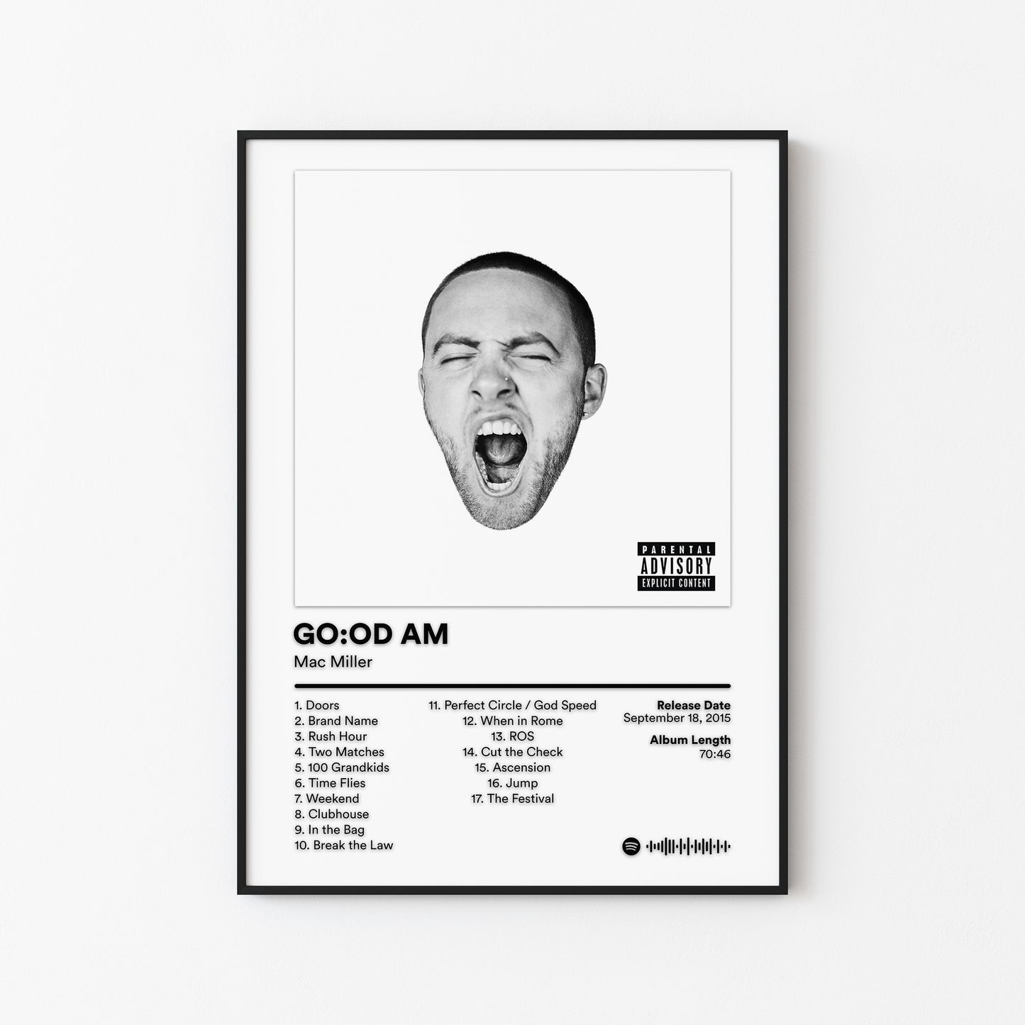 Mac Miller GOOD AM Album Poster