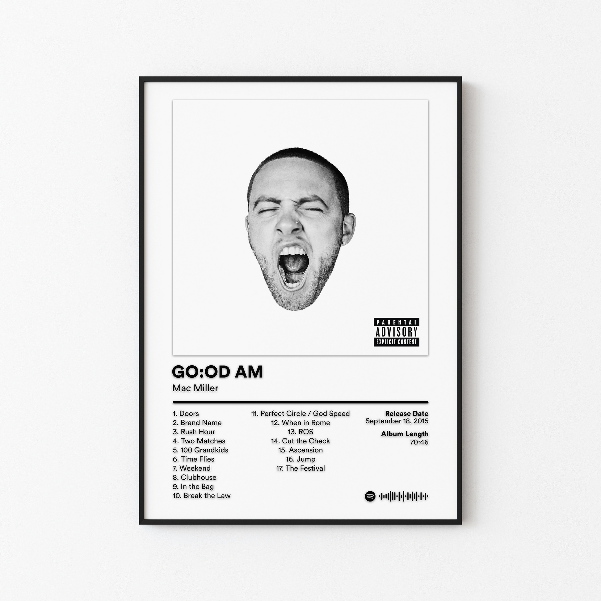 Mac Miller GOOD AM Album Poster
