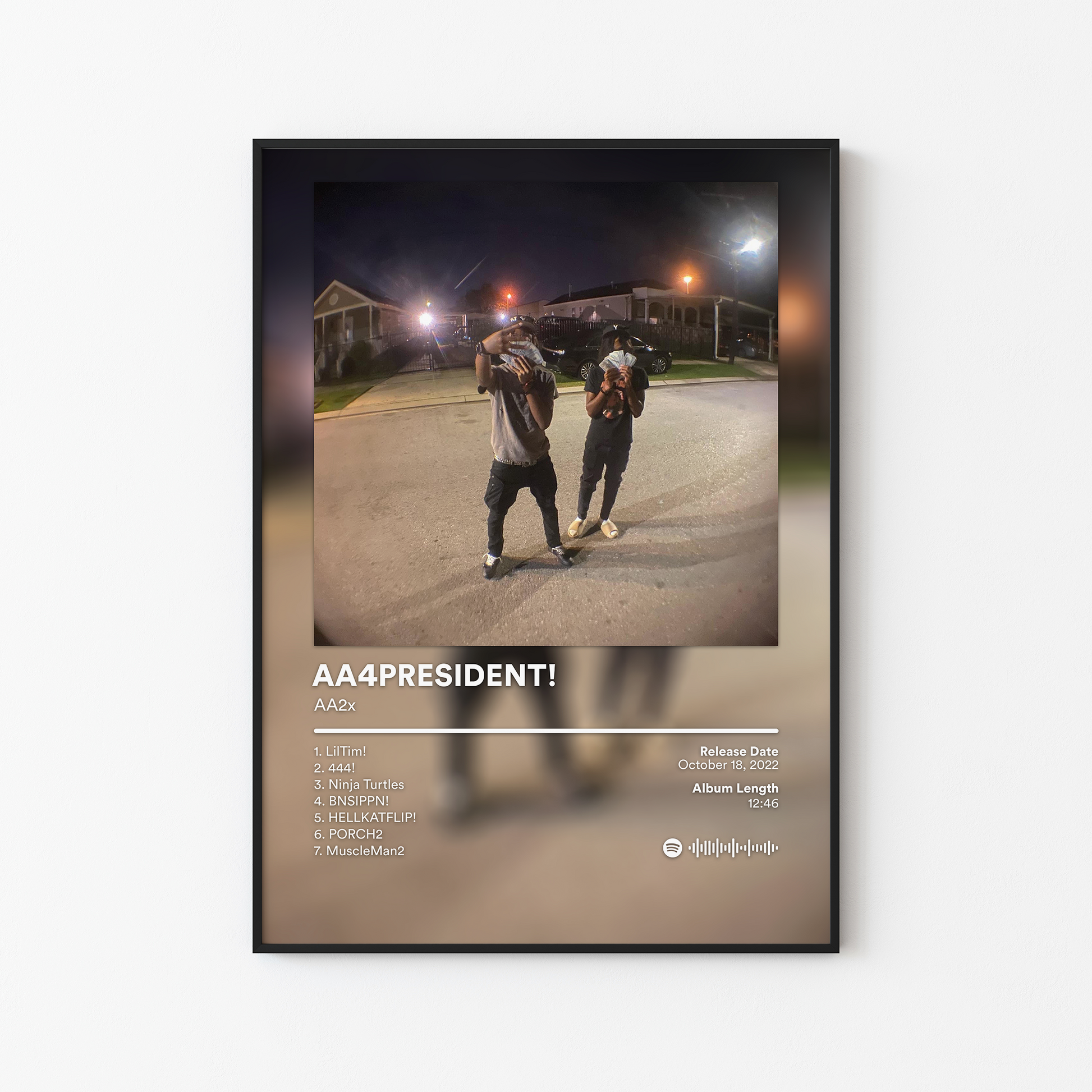 AA2x AA4PRESIDENT Album Poster