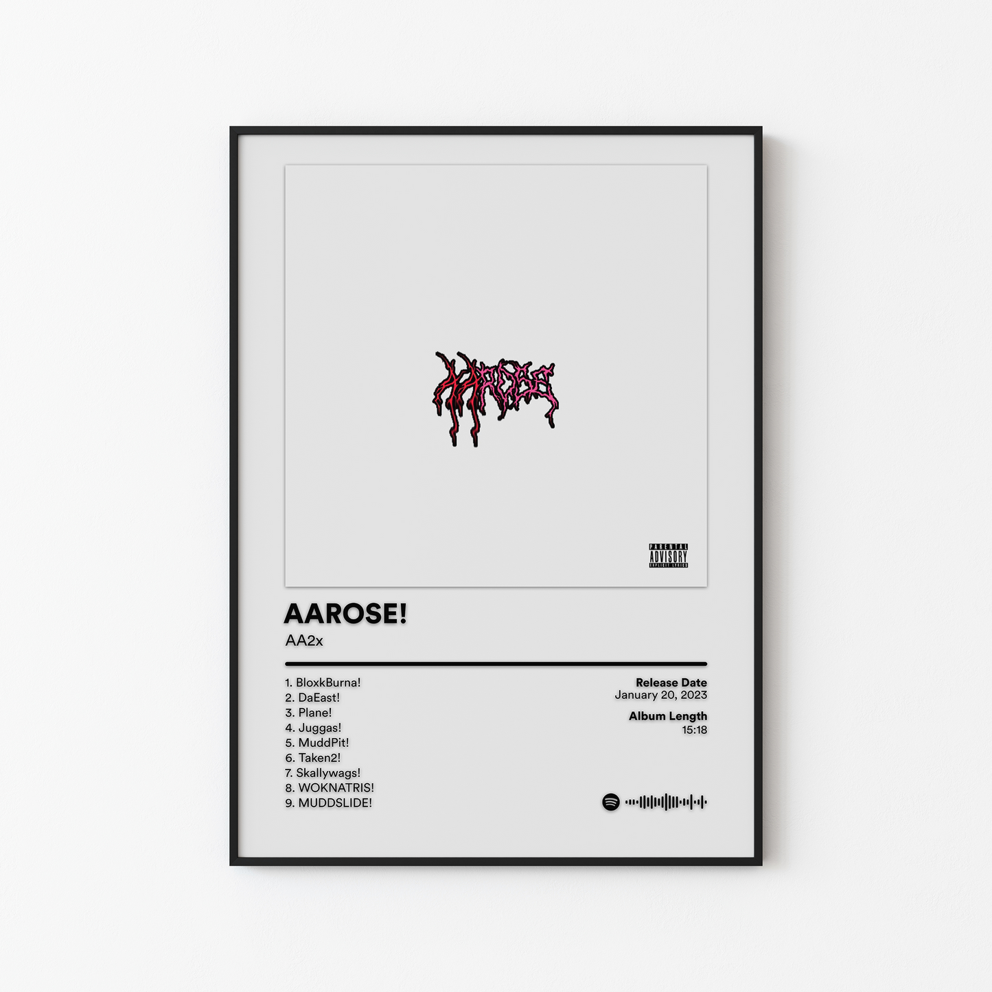 AA2x AAROSE Album Poster