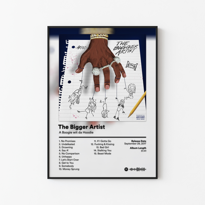 A Boogie wit da Hoodie The Bigger Artist Album Poster