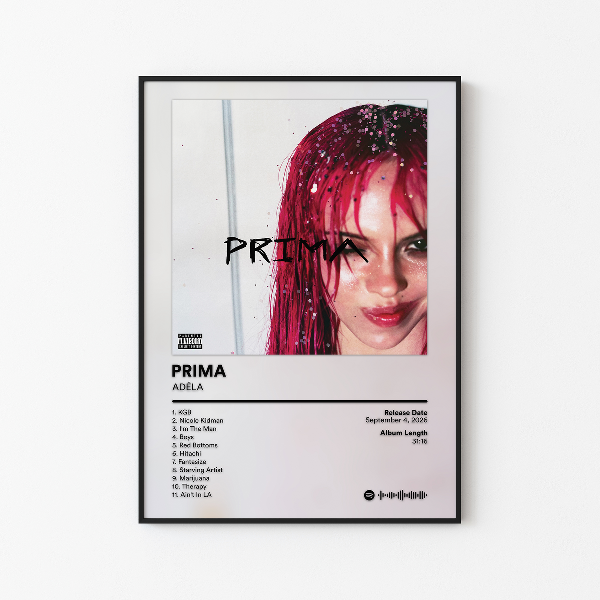 ADELA PRIMA Album Poster