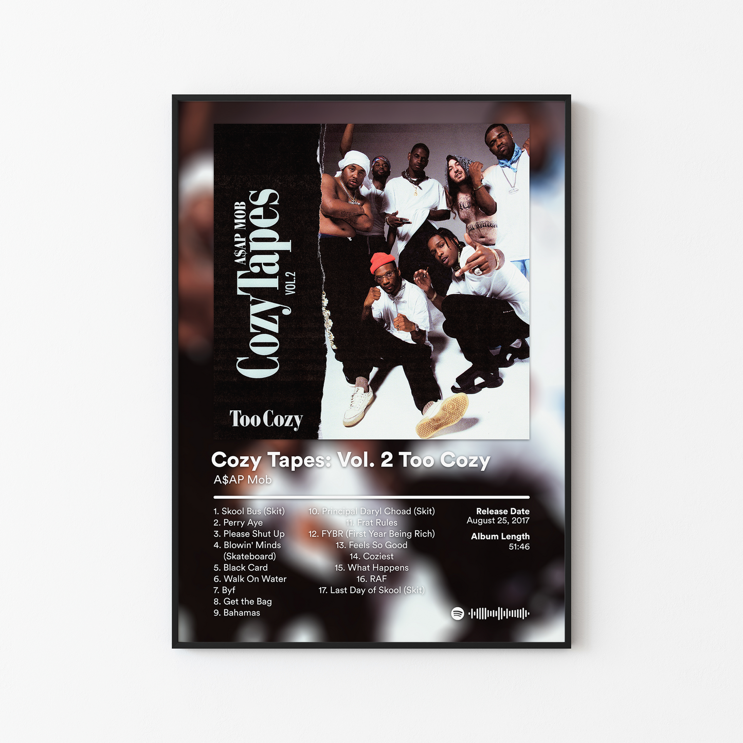 ASAP Mob Cozy Tapes Vol 2 Too Cozy Album Poster