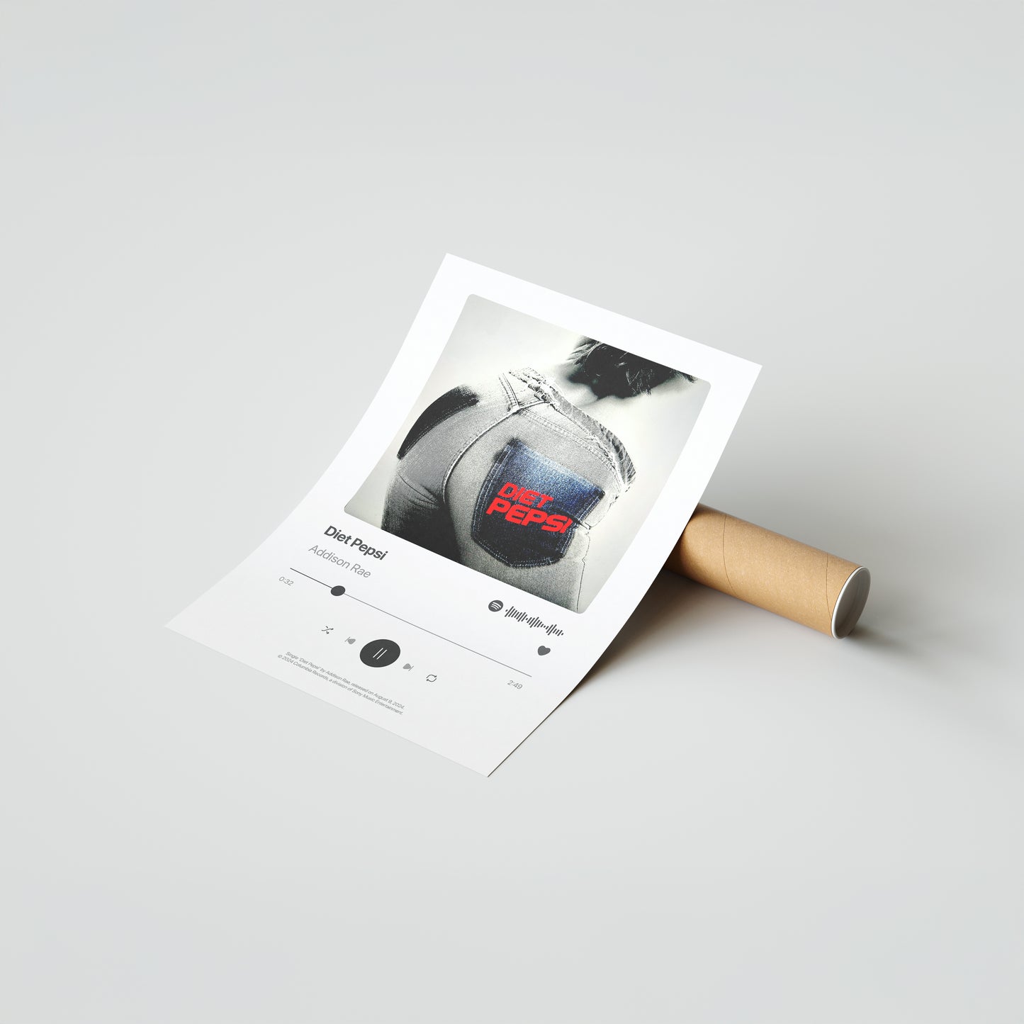 Addison Rae Diet Pepsi Poster