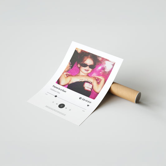 Addison Rae Fame is a Gun Poster