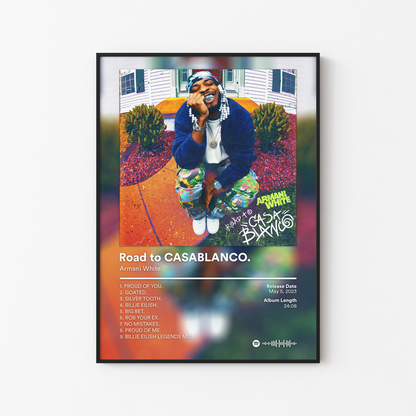 Armani White Road to CASABLANCO Album Poster