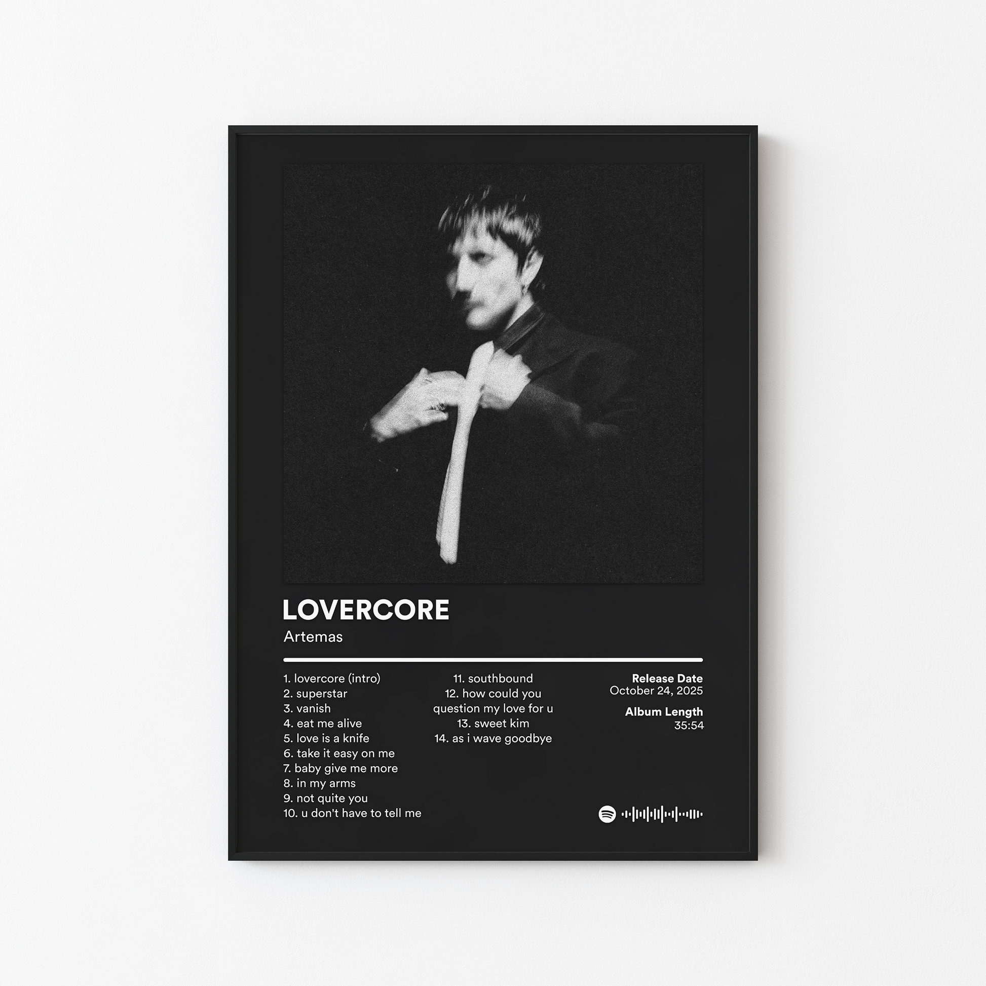 Artemas LOVERCORE Album Poster