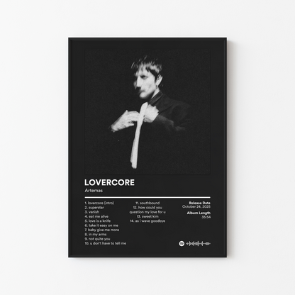 Artemas LOVERCORE Album Poster