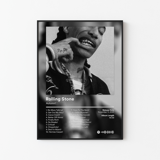 Autumn Rolling Stone Album Poster