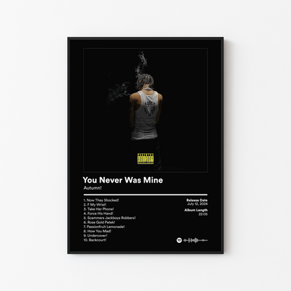 Autumn You Never Was Mine Album Poster