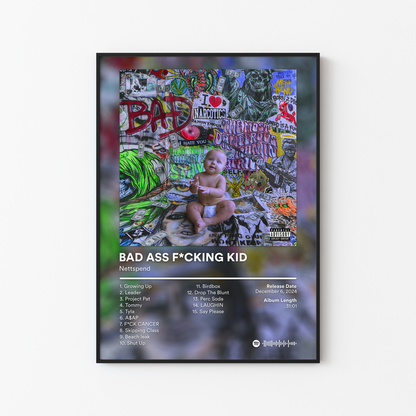 Nettspend BAD ASS F*CKING KID Album Poster