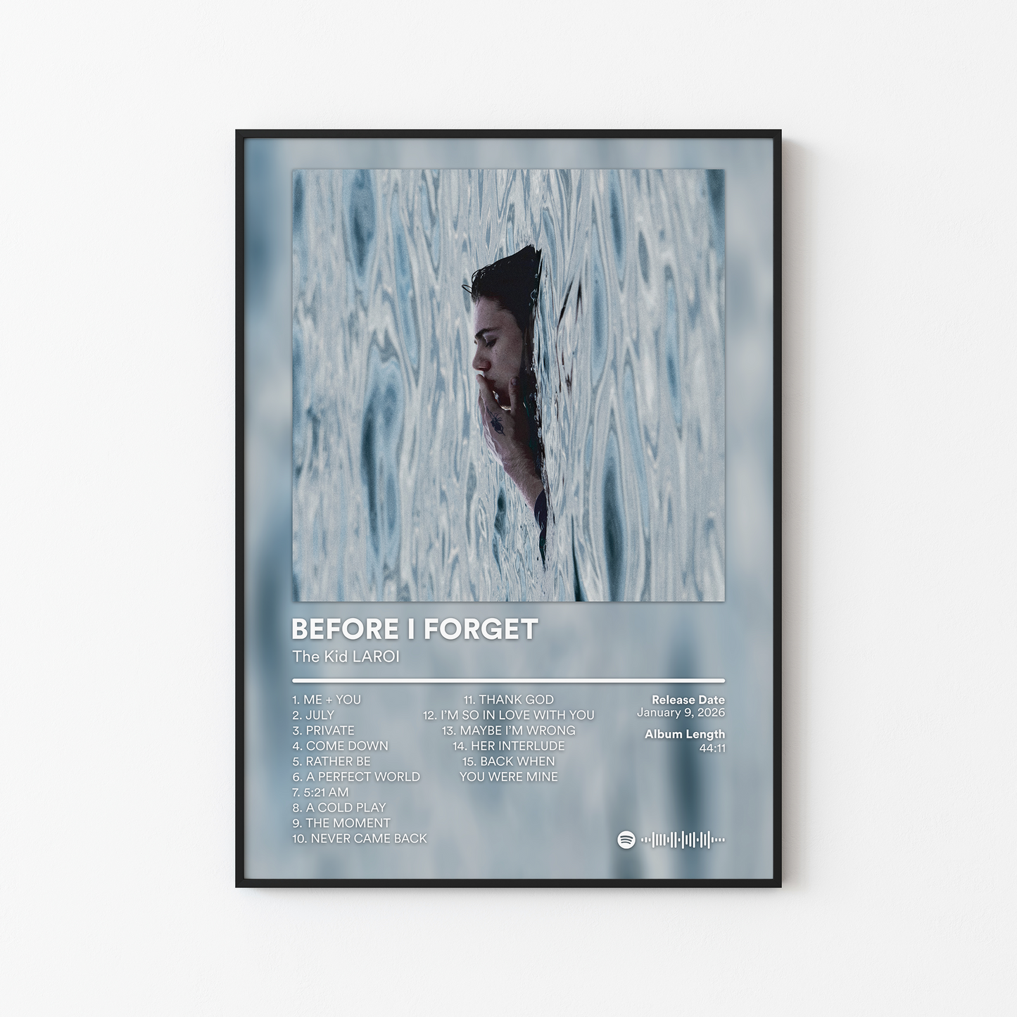 The Kid LAROI BEFORE I FORGET Album Poster
