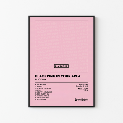 BLACKPINK BLACKPINK IN YOUR AREA Album Poster