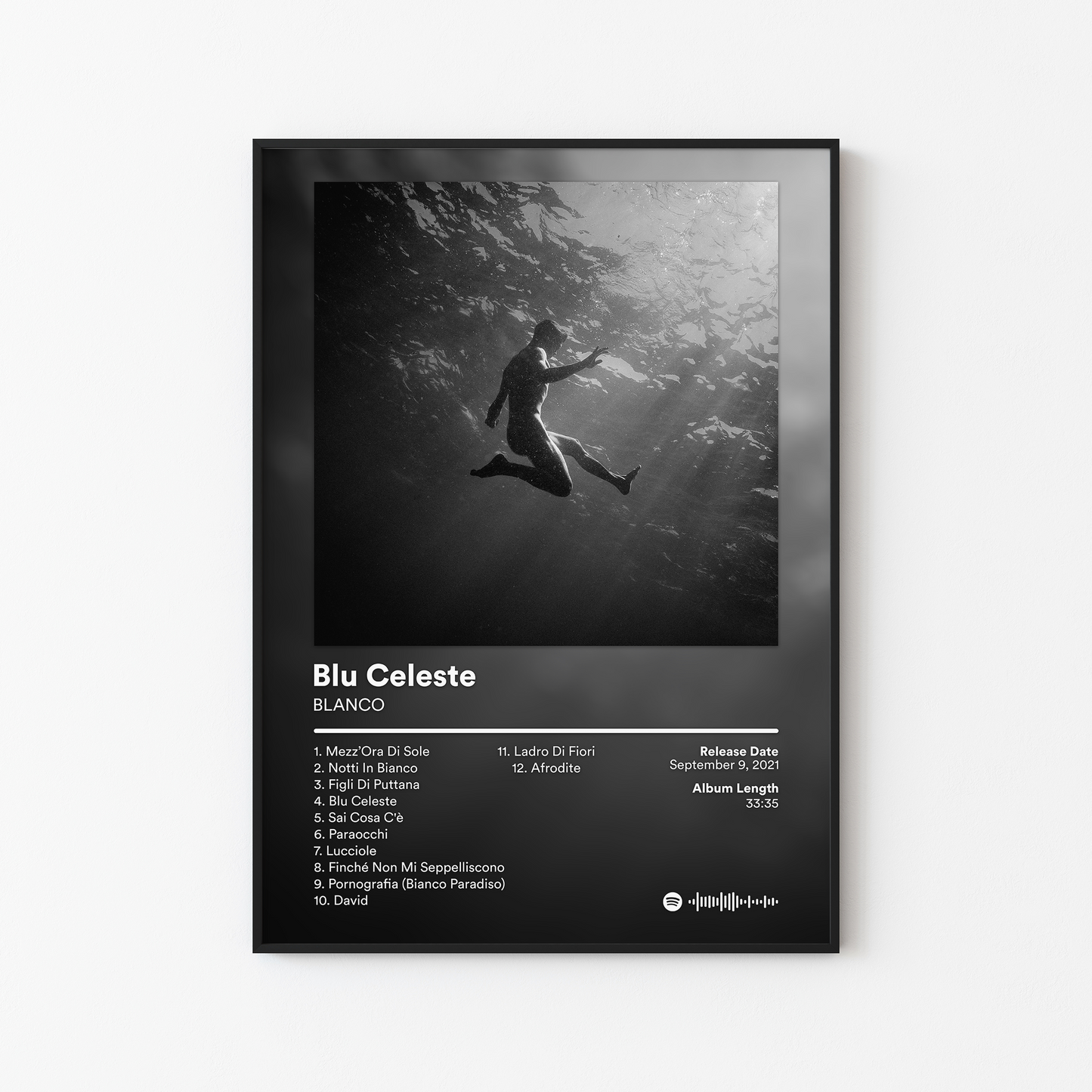 BLANCO Blu Celeste Album Poster