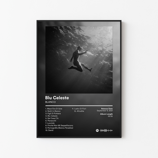 BLANCO Blu Celeste Album Poster