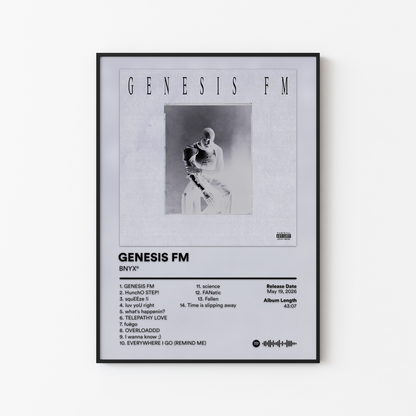 BNYX GENESIS FM Album Poster