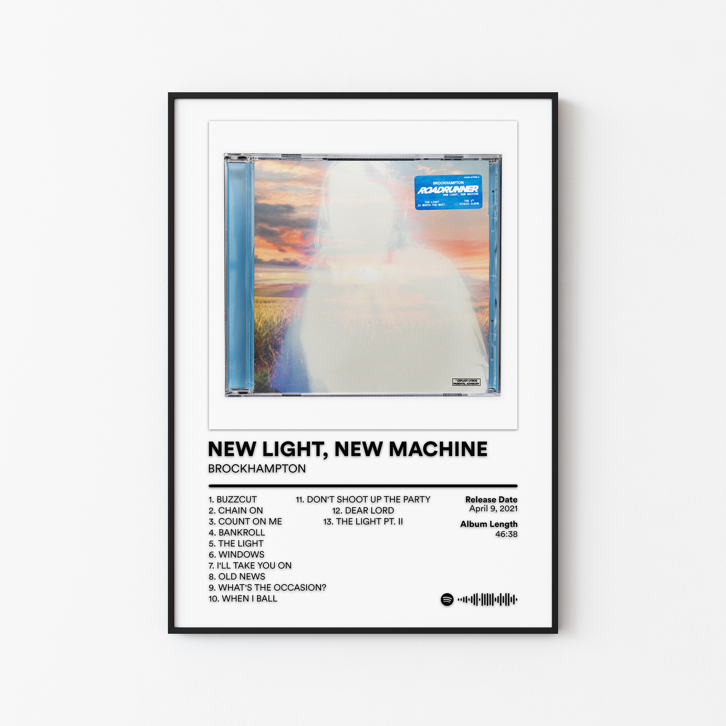 BROCKHAMPTON ROADRUNNER NEW LIGHT NEW MACHINE Album Poster