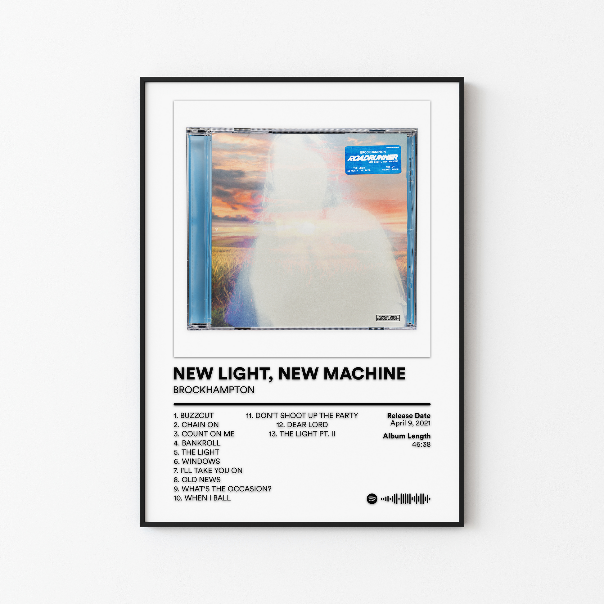 BROCKHAMPTON ROADRUNNER NEW LIGHT NEW MACHINE Album Poster