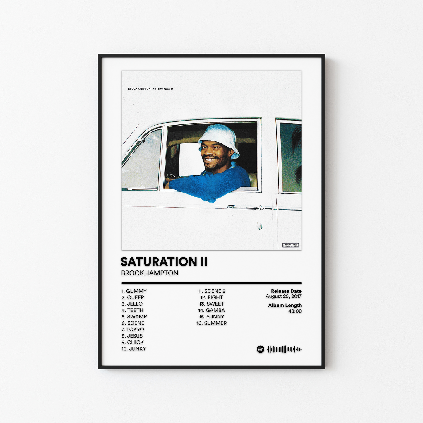 BROCKHAMPTON SATURATION II Album Poster