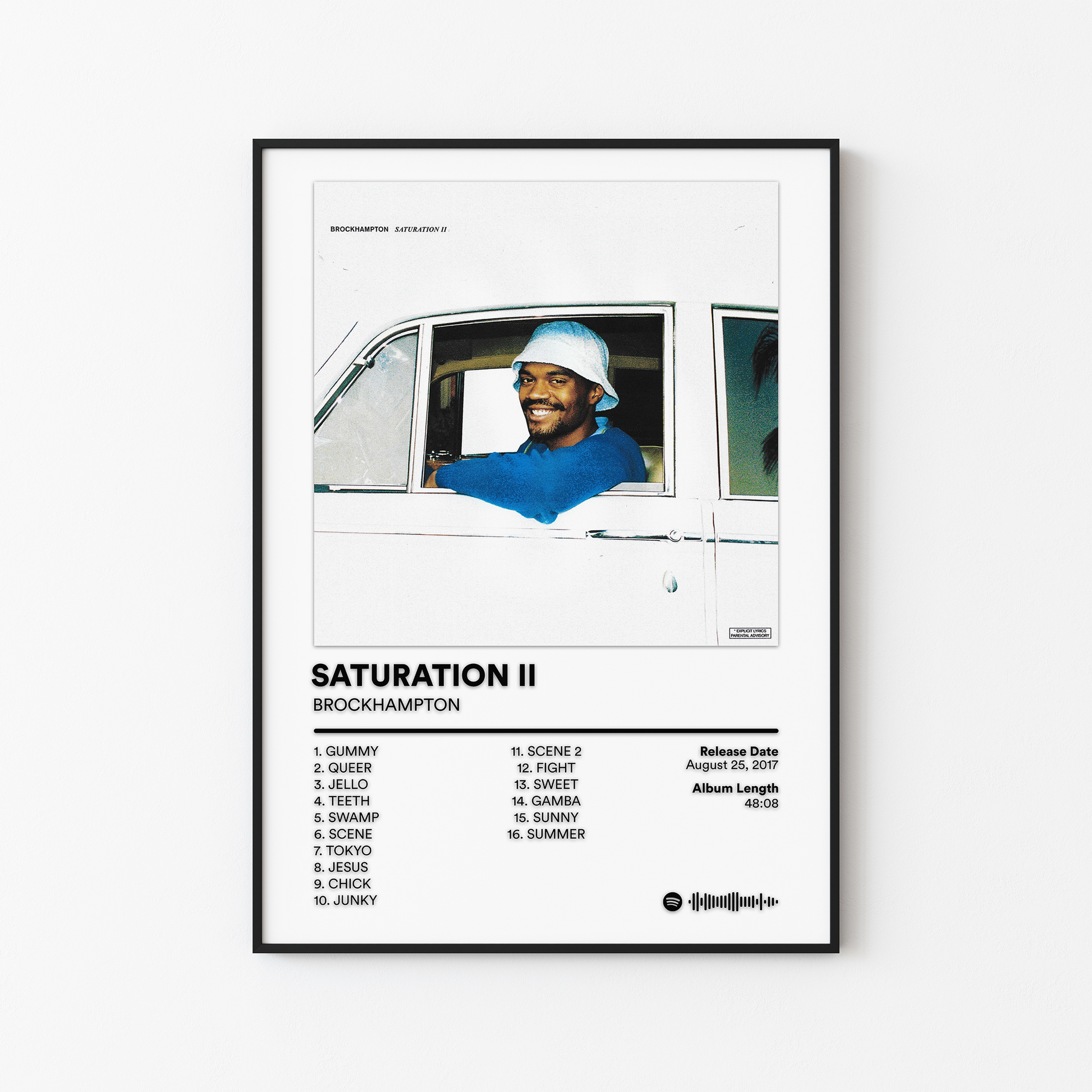 BROCKHAMPTON SATURATION II Album Poster