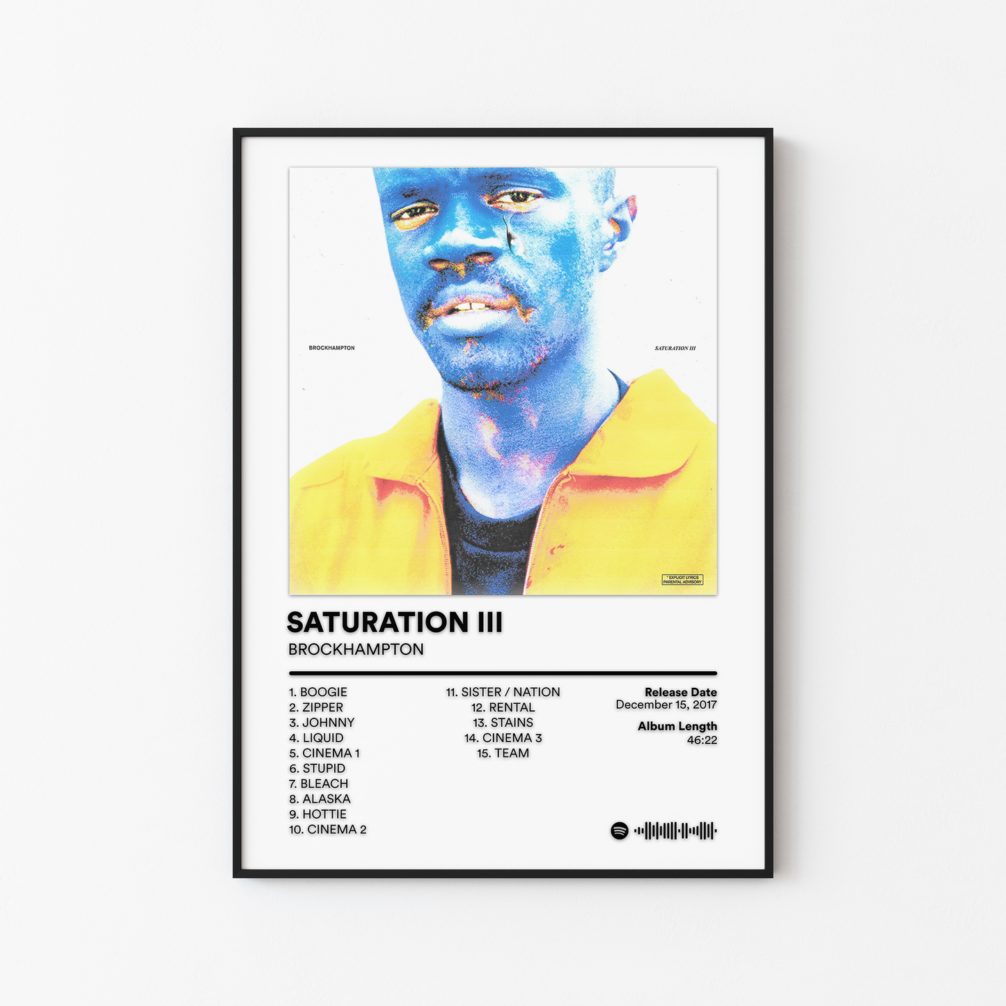 BROCKHAMPTON SATURATION III Album Poster
