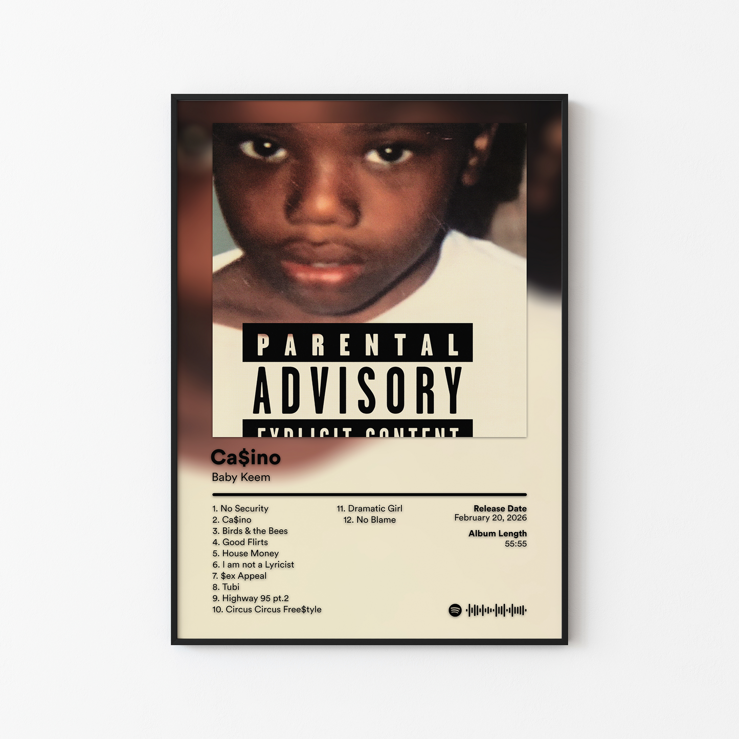 Baby Keem Casino Album Poster