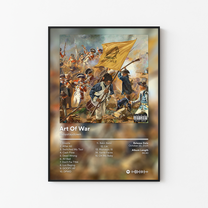Babystaydown Art Of War Album Poster