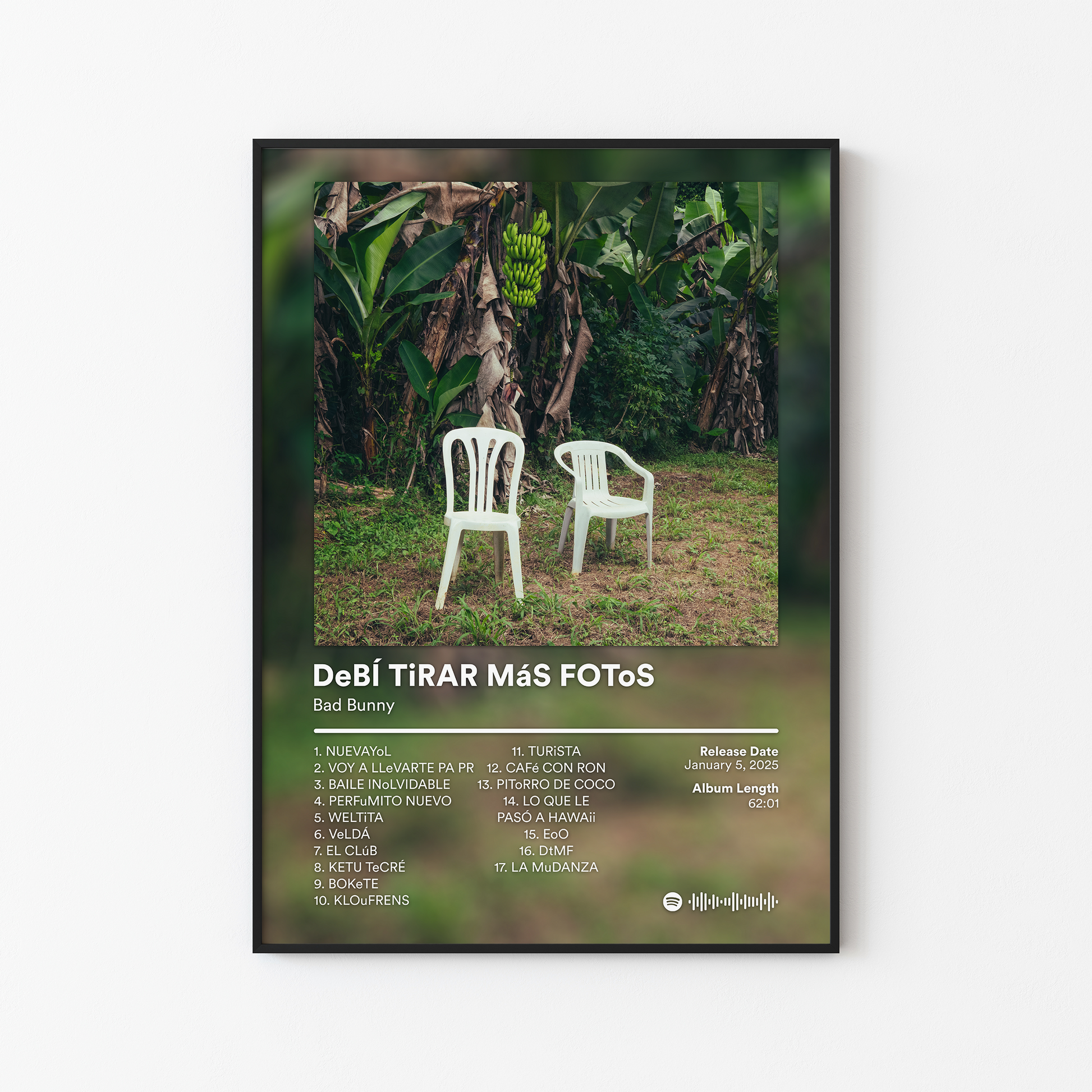 Bad Bunny DeBÍ TiRAR MáS FOToS Album Poster